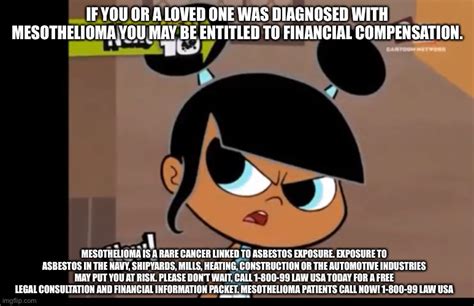 Lola Gets Mesothelioma Mesothelioma Ad Copypasta Know Your Meme