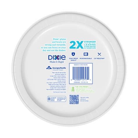 Dixie Paper Plates 8 5 Inch Disposable Plate 154 Ct Frys Food Stores