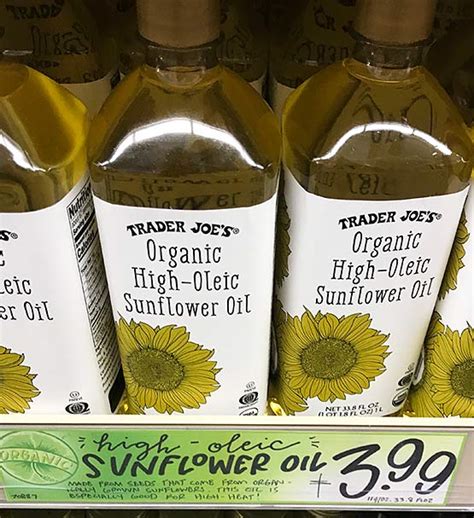 Trader Joes High Oleic ORGANIC SUNFLOWER OIL Trader Joes Rants