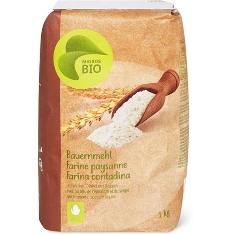 Achat Migros Bio Farine paysanne blé épeautre et seigle Migros