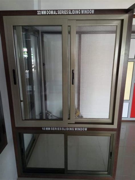 Powder Coated Mm Domal Series Aluminium Sliding Window For Home And