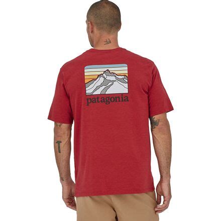 Patagonia Line Logo Ridge Pocket Responsibili T Shirt Men S Men