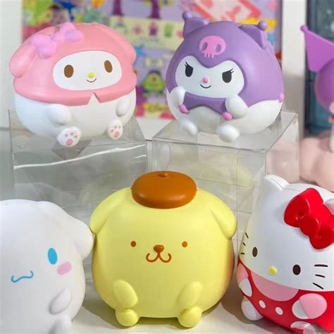 Sanrio Kuromi Squishy Toys My Melody Decompression Doll Pompompurin