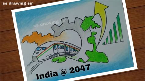 Viksit Bharat 2047 Railway Drawing Indian Railway 2047 Drawing YouTube