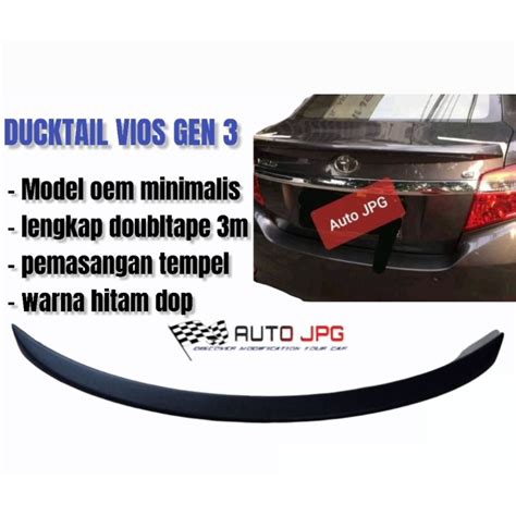 Jual Ducktail Vios Gen 3 2013 2014 Shopee Indonesia