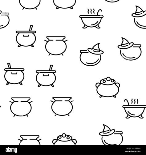 Cauldron Vector Seamless Pattern Stock Vector Image And Art Alamy