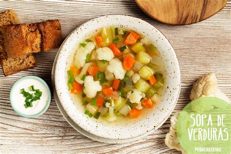 3 Recetas De Sopa De Verduras FÁciles Y Sanas Pequerecetas