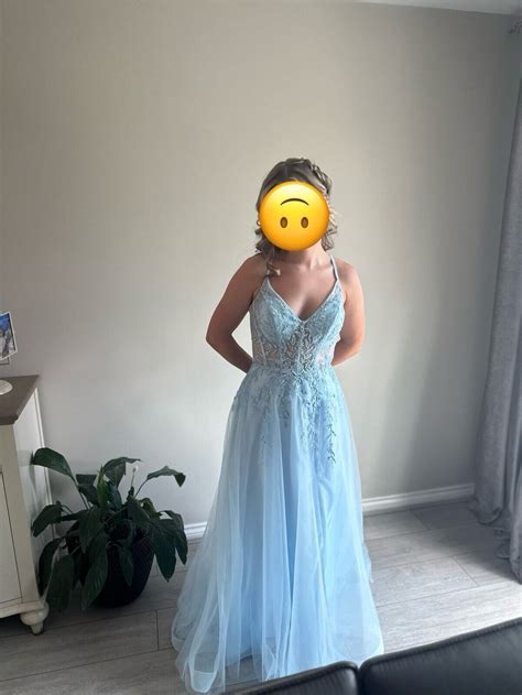 Red Carpet Ready Prom Dress Petite Length Size Blue Ebay