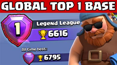 Crazy Global Rank 1 Player Base With Link Th15 Legend Base Th15