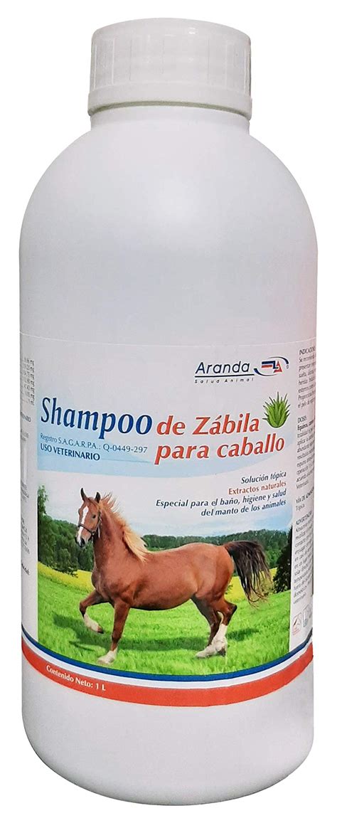 Aranda Pets Shampoo De Zábila Para Caballo 1lt Ideal Para Uso Humano