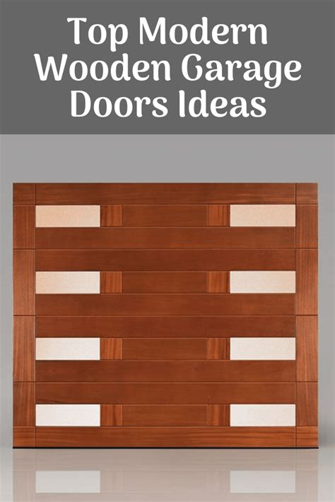 Top Modern Wooden garage Doors Ideas - EasyHomeTips.org