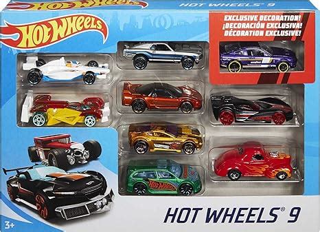 Amazon Hot Wheels 9 Car Gift Pack Styles May Vary Multicolor X6999 Toys Games