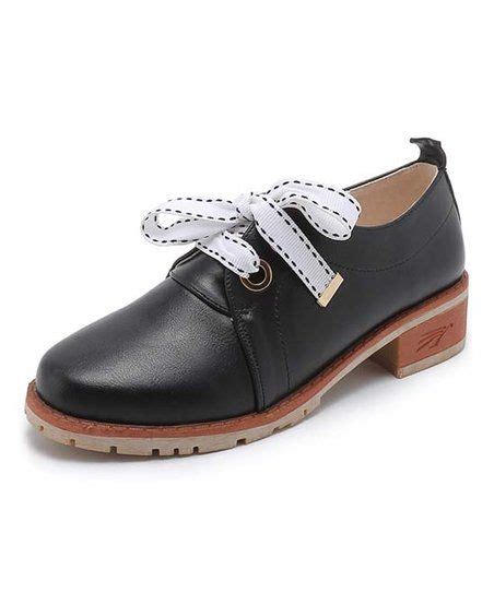 Butiti Black Ribbon Tie Oxford Women Oxford Shoes Womens Oxfords