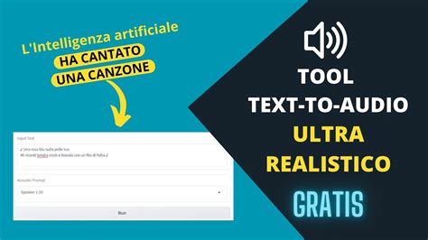 Questo AI Voce è ultra realistico e anche GRATIS il Text to Audio