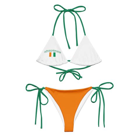 Cote D Ivoire Bikini Y2K Bikini Ivory Coast Flag Women S Swimsuit