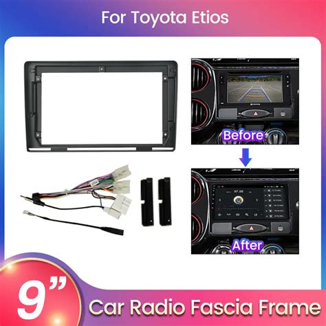 For 9inch Host Unit Android 2din Car Radio Fascia Frame For Toyota