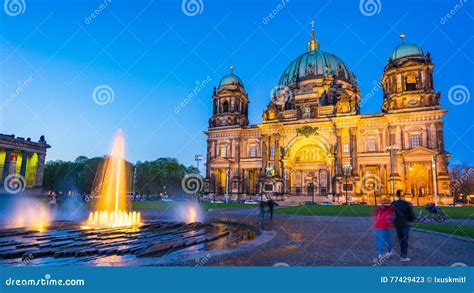 Berliner Dom at Night in Berlin, Germany Editorial Stock Photo - Image of berlin, cathedral ...