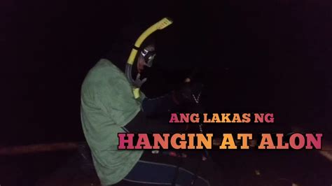 VLOG 26 NIGHT SPEARFISHING KAHIT MALAKAS ANG HANGIN AT ALON YouTube