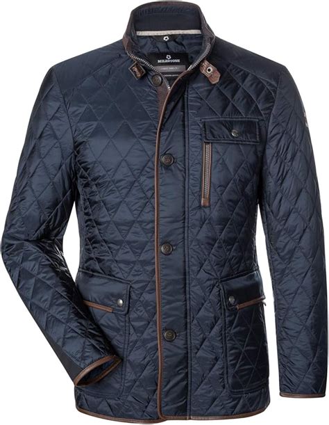 MILESTONE Leonido Veste matelassée demi saison pour homme Motif