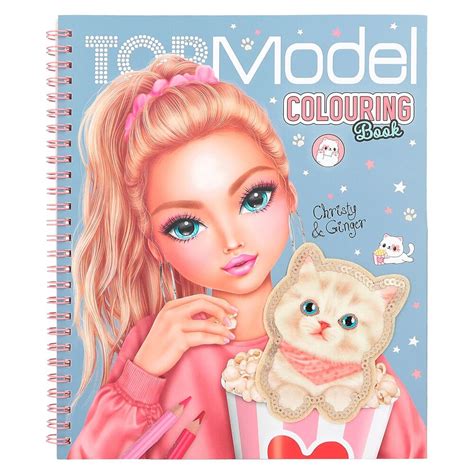 Depesche Topmodel Cutie Star Colouring Book With Christy Ginger The Cat