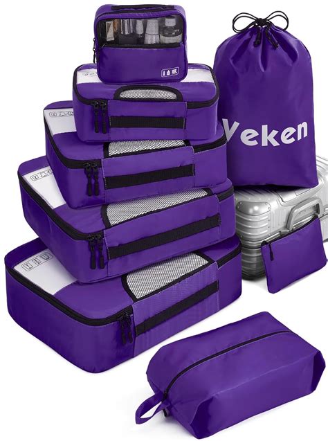 Amazon Veken 8 Set Packing Cubes For Suitcases Travel Bag