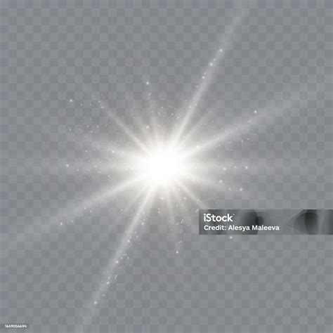 Bersinar Bintang Bercahaya Vector Shining Sparks Terisolasi Ilustrasi