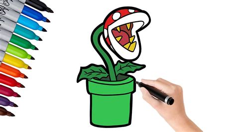 How To Draw Piranha Plant