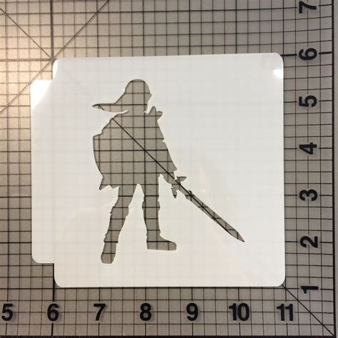 Legend Of Zelda Link 100 Stencil Stencil Material Stencils Legend