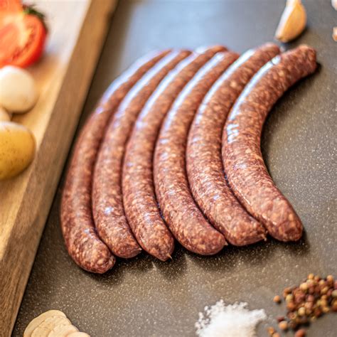 Paquet De Saucisses De Boeuf Nature Boeuf La Ferme