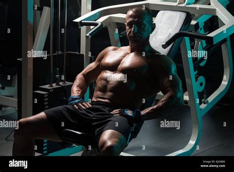 Handsome Good Looking And Attractive Mature Man With Muscular Body