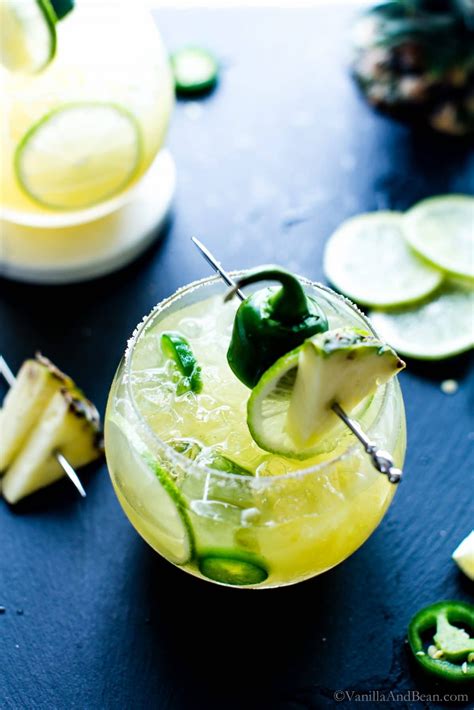 Pineapple Jalapeño Margaritas Vanilla And Bean Jalapeno Margarita Pineapple Margarita