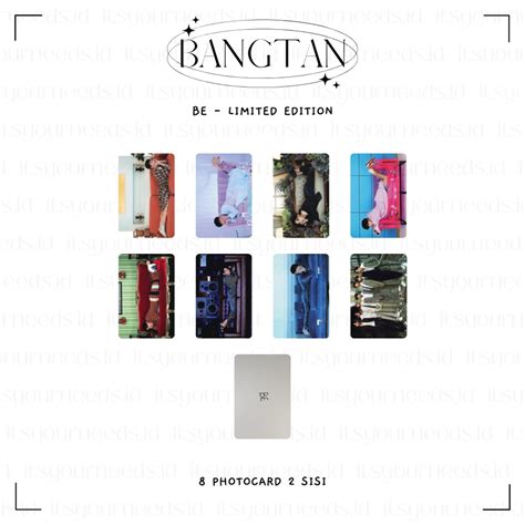 Jual Photocard Bts Be Limited Edition Essential Pajama Benefit Lucky