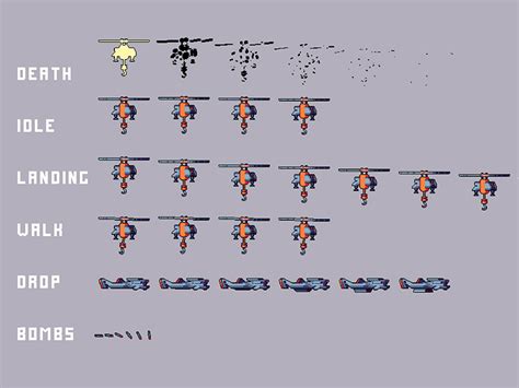Dribbble Free Drones Pack Pixel Art6 By 2d Game Assets