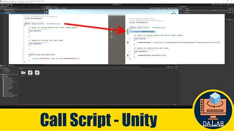 Unity Call A Method Function From Another Script Youtube