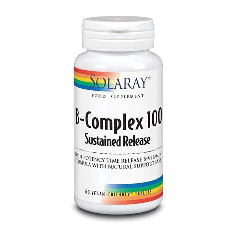 Solaray B-Complex 100 Sustained Release Tablets 60 | Landys Chemist