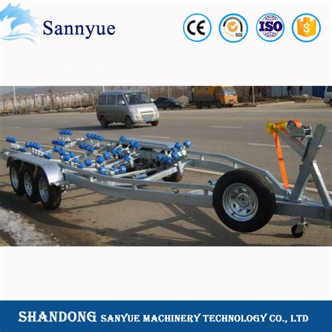 Hot DIP Galvanized Yacht Trailer Series China Inflatable Boat Trailer