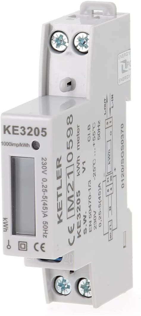 Ketler Ke Compteur Lectrique Modulaire Monophas A