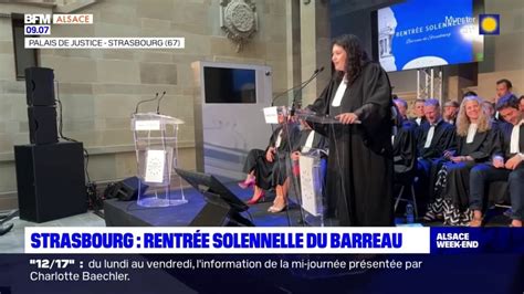 La Rentr E Solennelle Du Barreau De Strasbourg S Est Tenue Hier