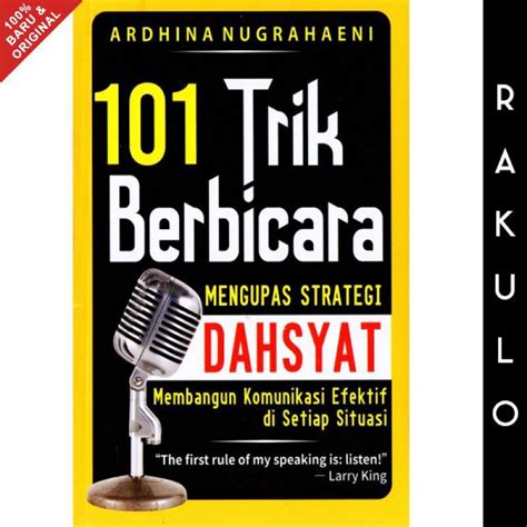 Jual Buku 101 Trik Berbicara Mengupas Strategi Dahsyat Membangun Komu