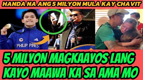 CARLOS YULO MAKAKATANGGAP NG 5 MILYON KAY CHAVIT SINGSON MAKIPAG AYOS