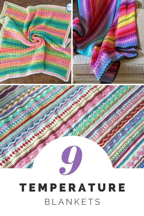 Beautiful Temperature Blanket Crochet Pattern Ideas For