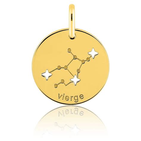 Pendentif Constellation Vierge Or Jaune Emanessence Ocarat