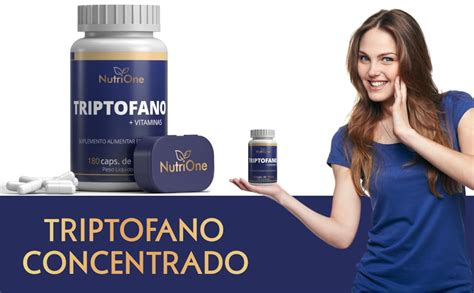 Triptofano 500mg 180 Cápsulas Niacina Inositol Magnésio Vitamina D