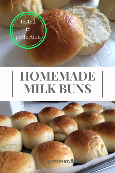 Homemade Milk Buns Milk Bun Recipes Food