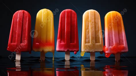 Five Ice Pops Stacked On Top Of Each Other Background Ice Pop Picture