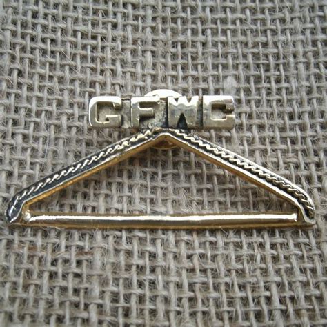 Vintage Jewelry Vintage Gfwc Coat Hanger Tack Lapel Pin Poshmark