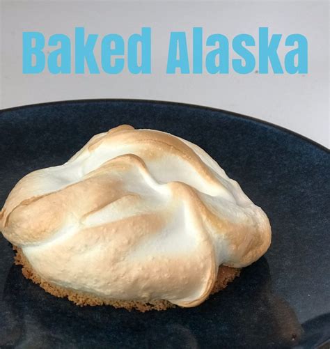 Baked Alaska indbagt is med marengs isdessert med marengs skøn