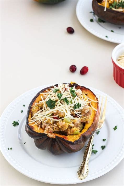 Sausage Stuffed Acorn Squash Foodtalk