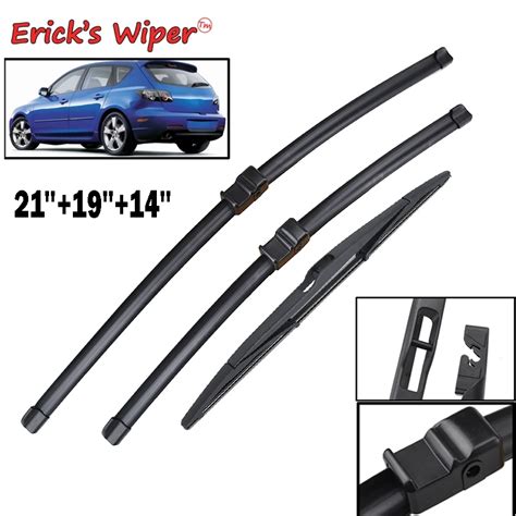 Erick S Lhd Wiper Front Rear Wiper Blades Set For Mazda 3 Bk 2004 2008 Windshield Windscreen