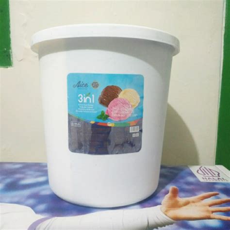 Jual Es Krim AICE Ember 8 Liter 3 Rasa Coklat Vanilla Stroberi